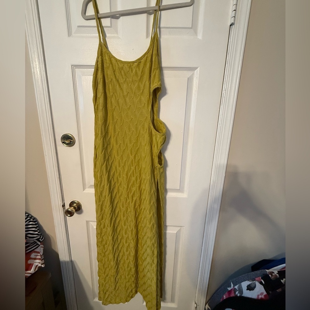 PrettyLittleThing Lime Green Maxi Dress